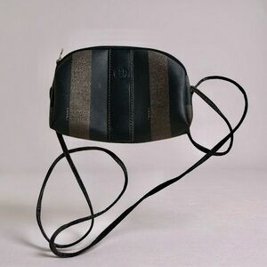 Fendi Black and Brown Crossbody Bag